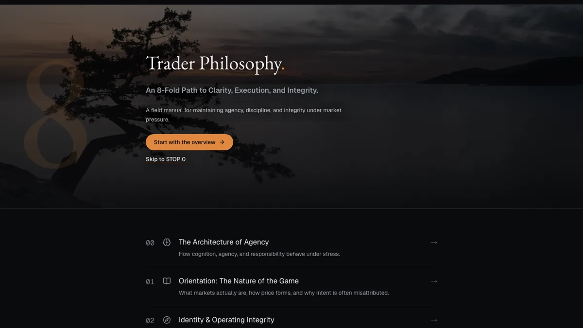 Trader Philosophy home page